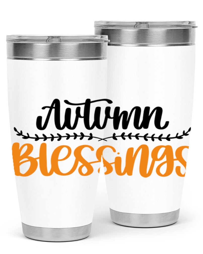 Autumn Blessings 473#- fall- Tumbler