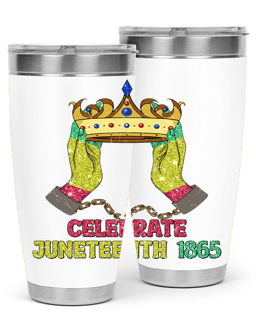 Celebrate Juneteenth 1865 Crown Designs 2#- Juneteenth- tumbler
