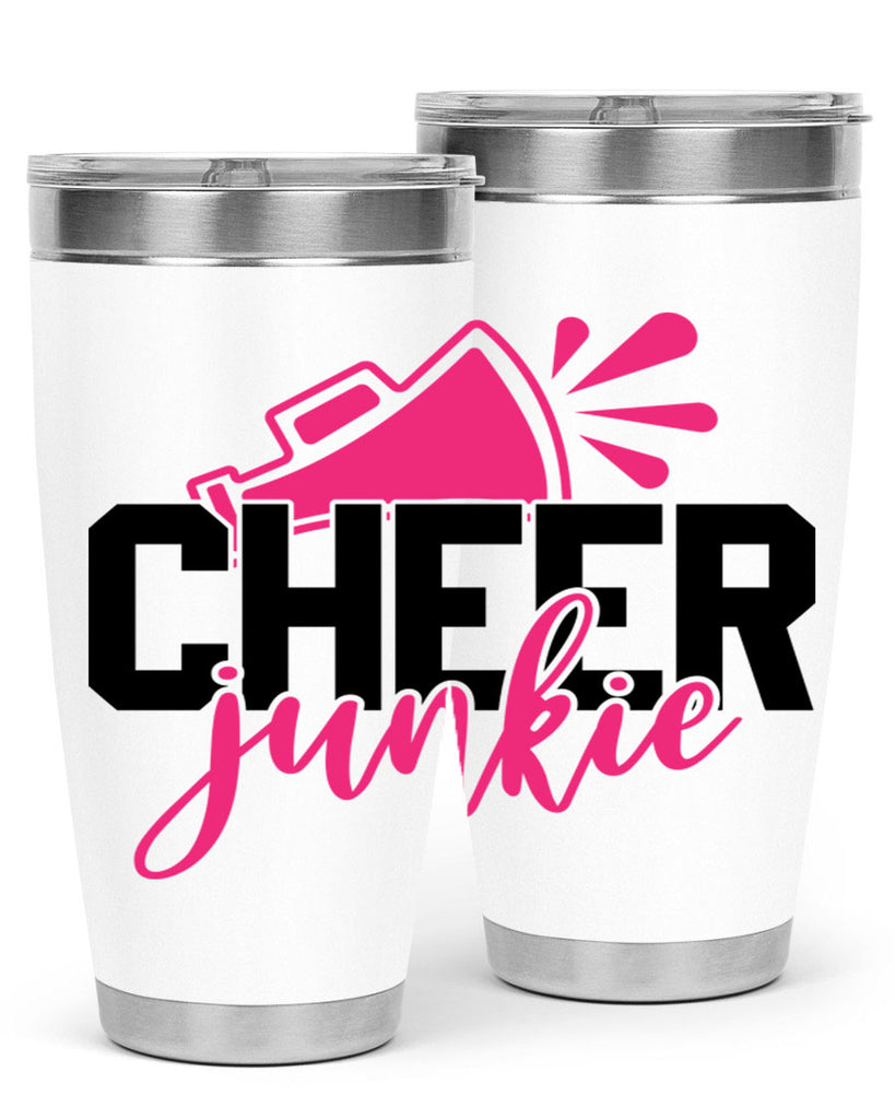 Cheer junkie 1390#- cheer- Tumbler