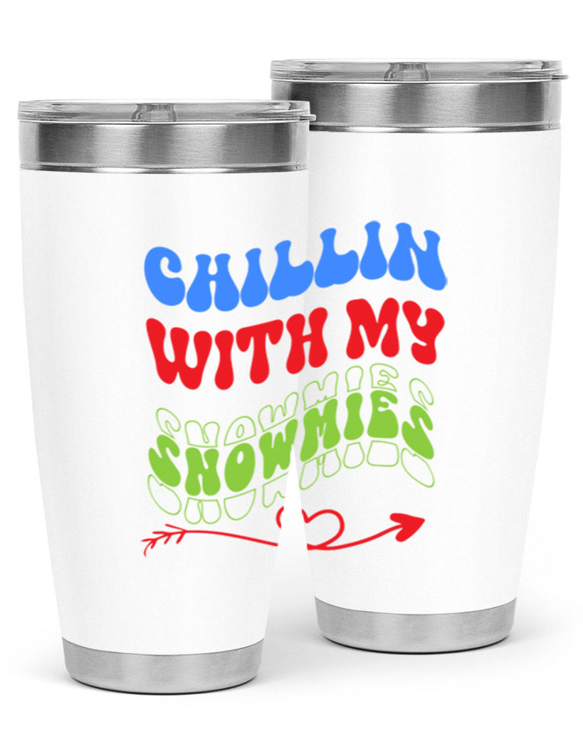 Chillin with my snowmies 42#- winter- Tumbler