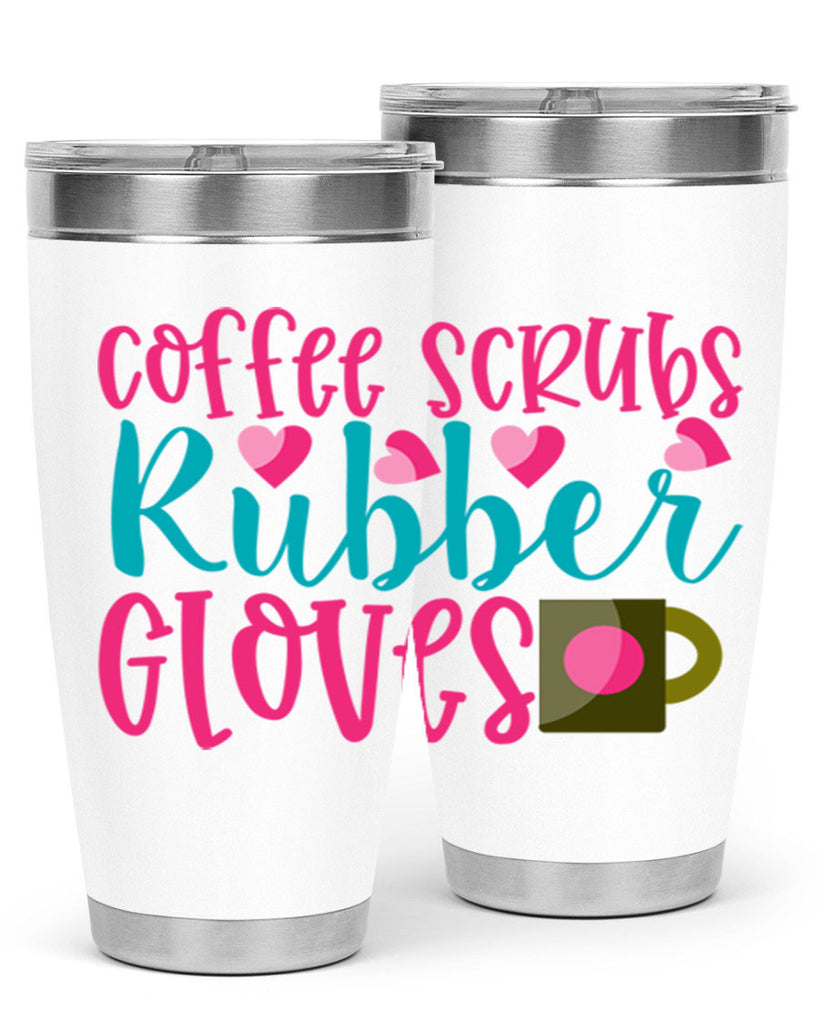 Coffee Scrubs Rubber Gloves Style Style 208#- nurse- tumbler