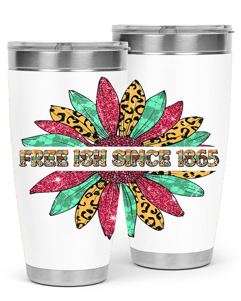 Freeish Since 1865 Sunflower Juneteenth 15#- Juneteenth- tumbler