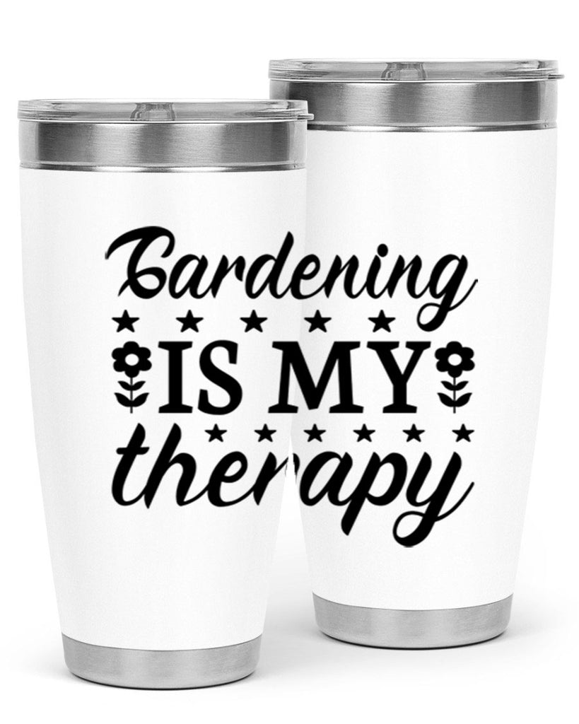 Gardening is my therapy  146#- spring- Tumbler