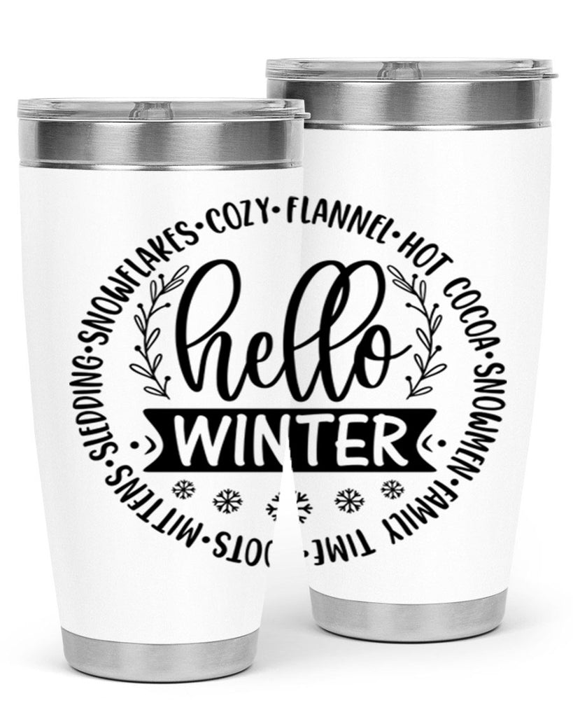 Hello Winter 163#- winter- Tumbler
