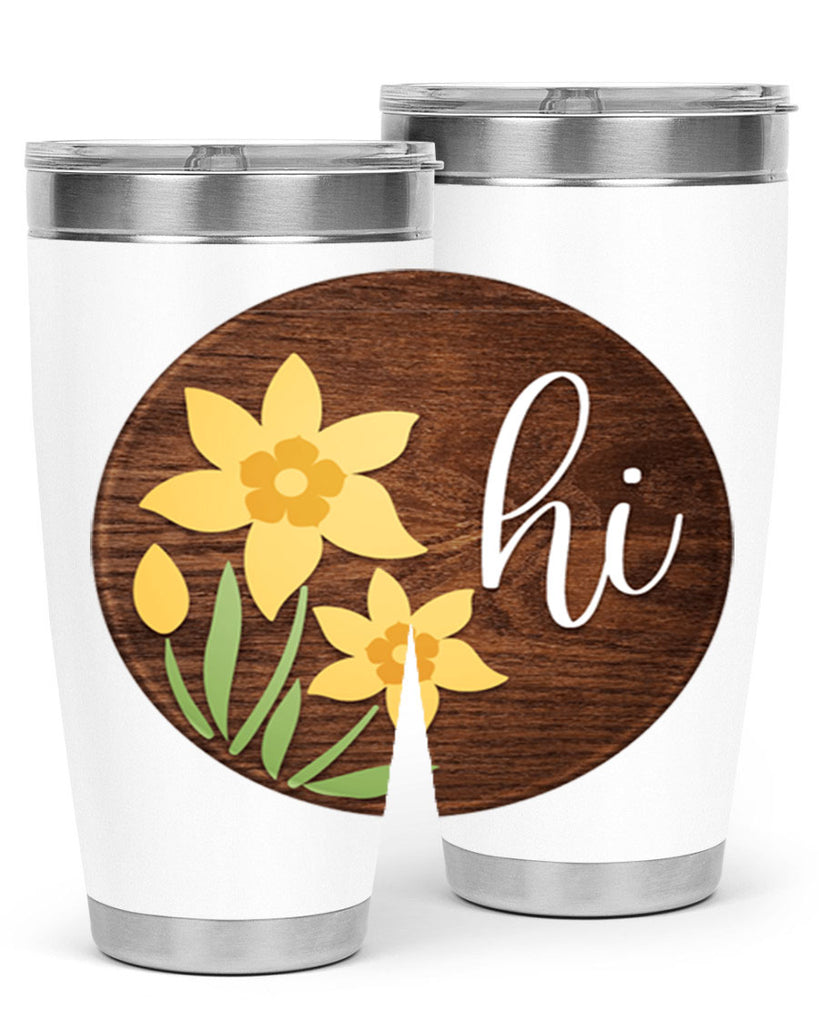 Hi daffodil flower Mockup235#- spring- Tumbler