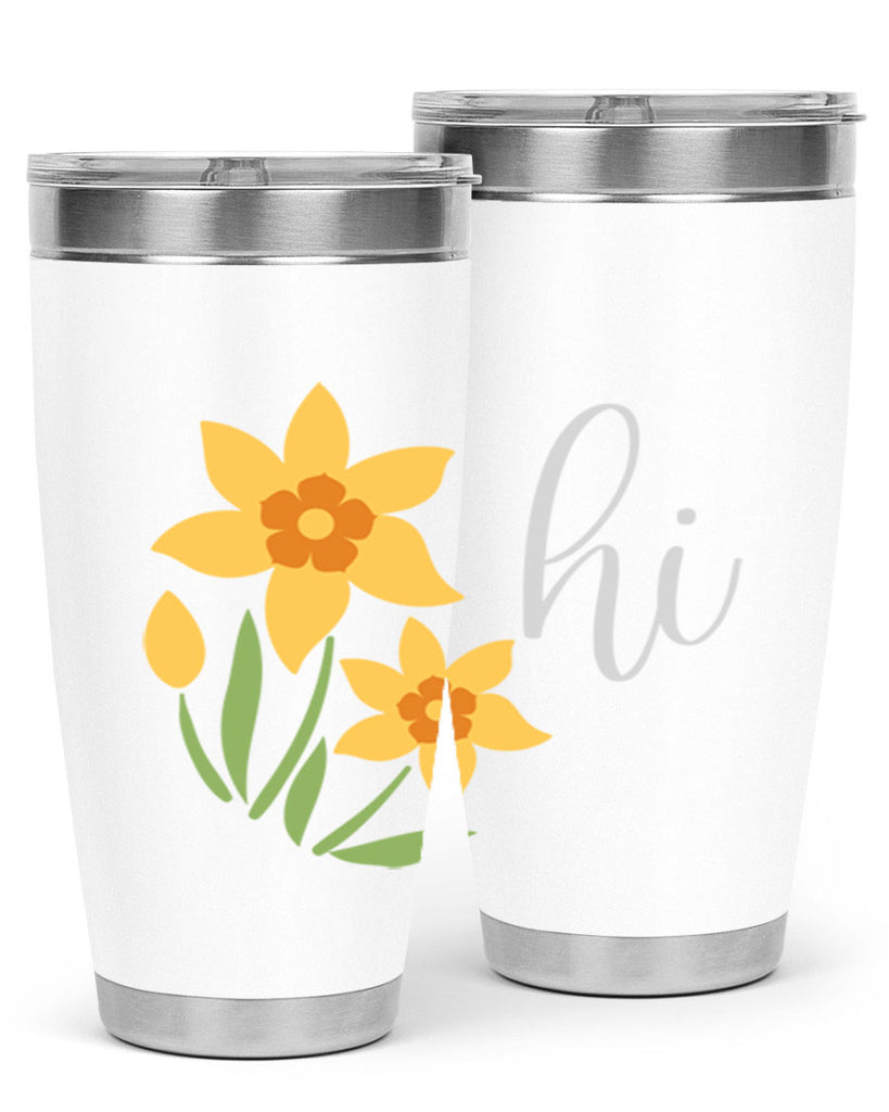 Hi daffodil flower236#- spring- Tumbler