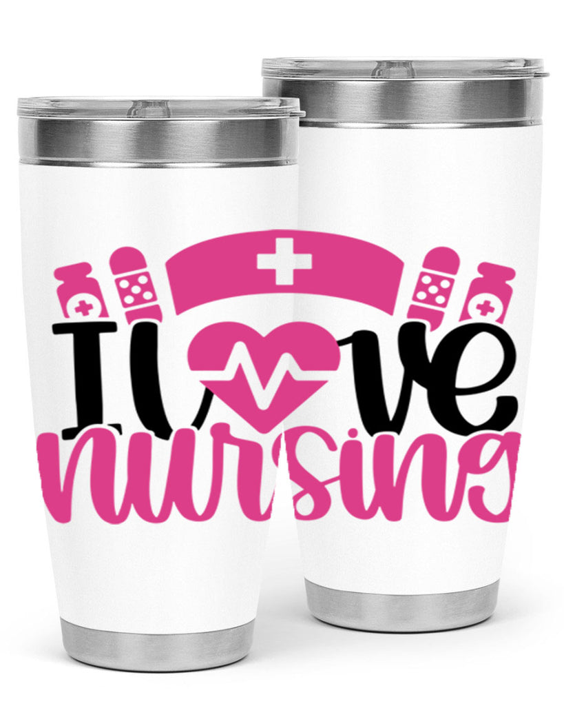 I Love Nursing Style Style 171#- nurse- tumbler