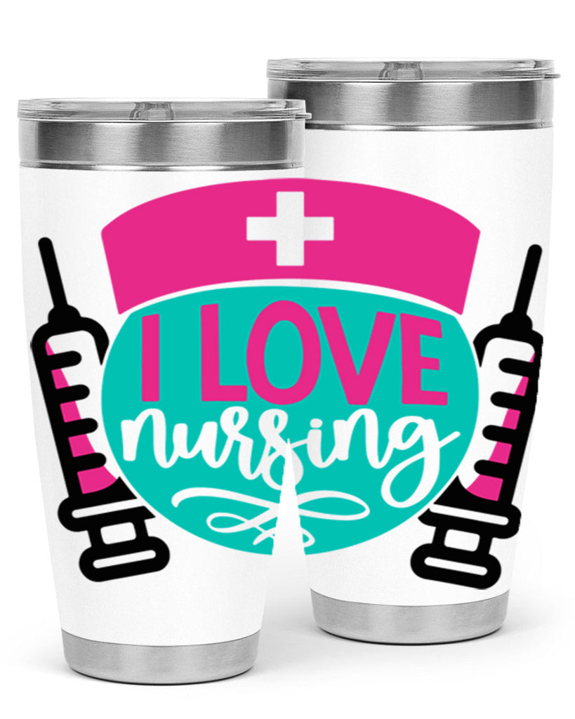 I Love Nursing Style Style 172#- nurse- tumbler