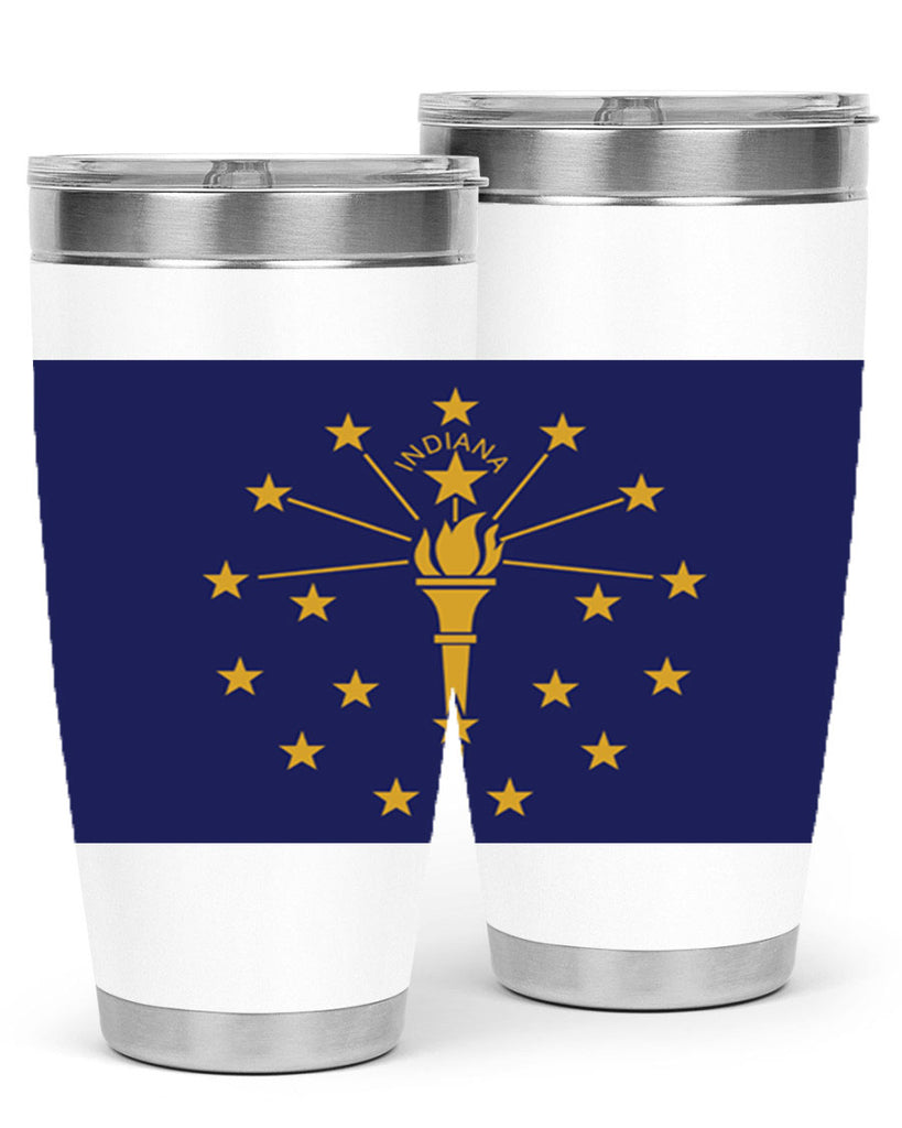 Indiana 38#- Us Flags- Tumbler