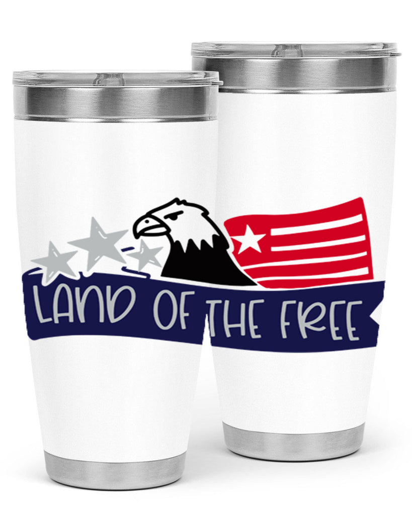 Land Of The Free Style 157#- Fourt Of July- Tumbler