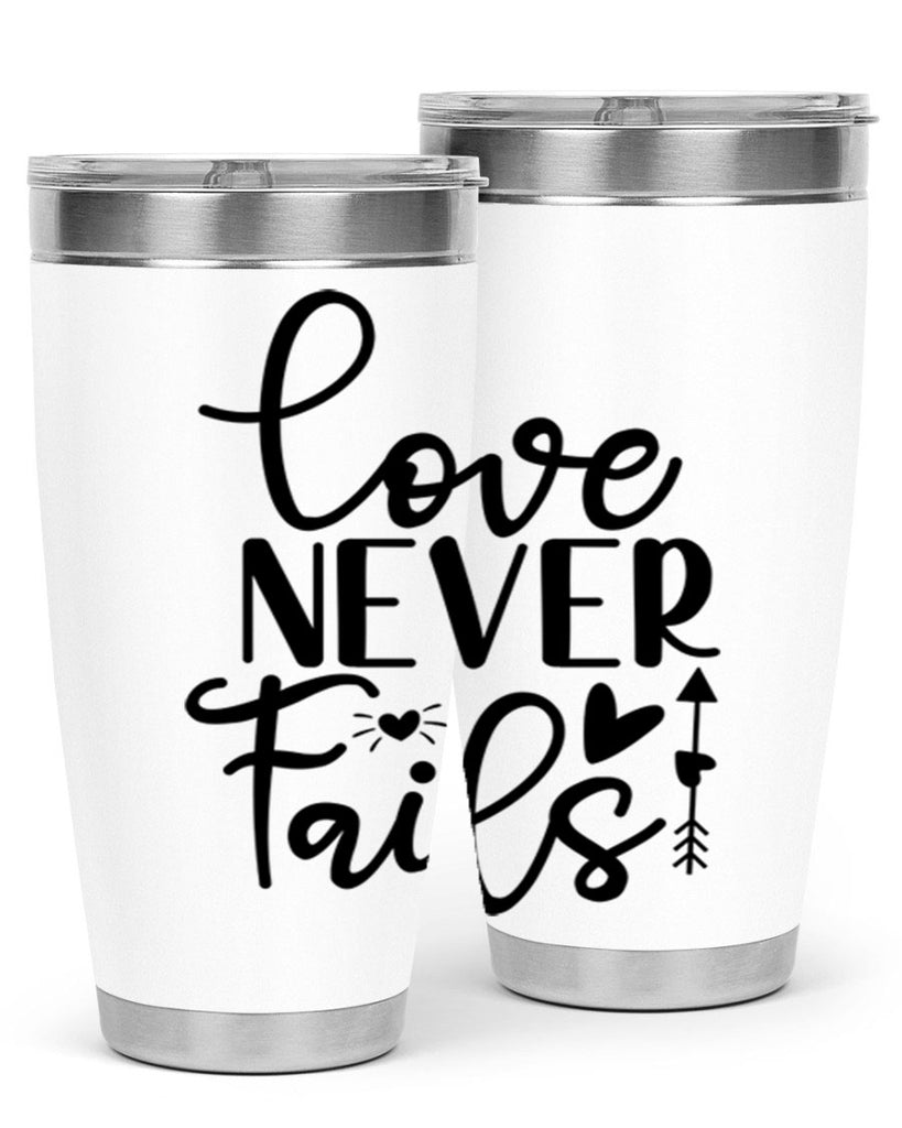 Love Never Fails 309#- winter- Tumbler
