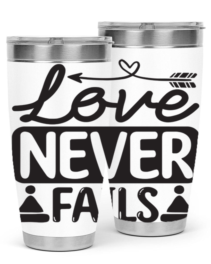 Love never fails 317#- winter- Tumbler