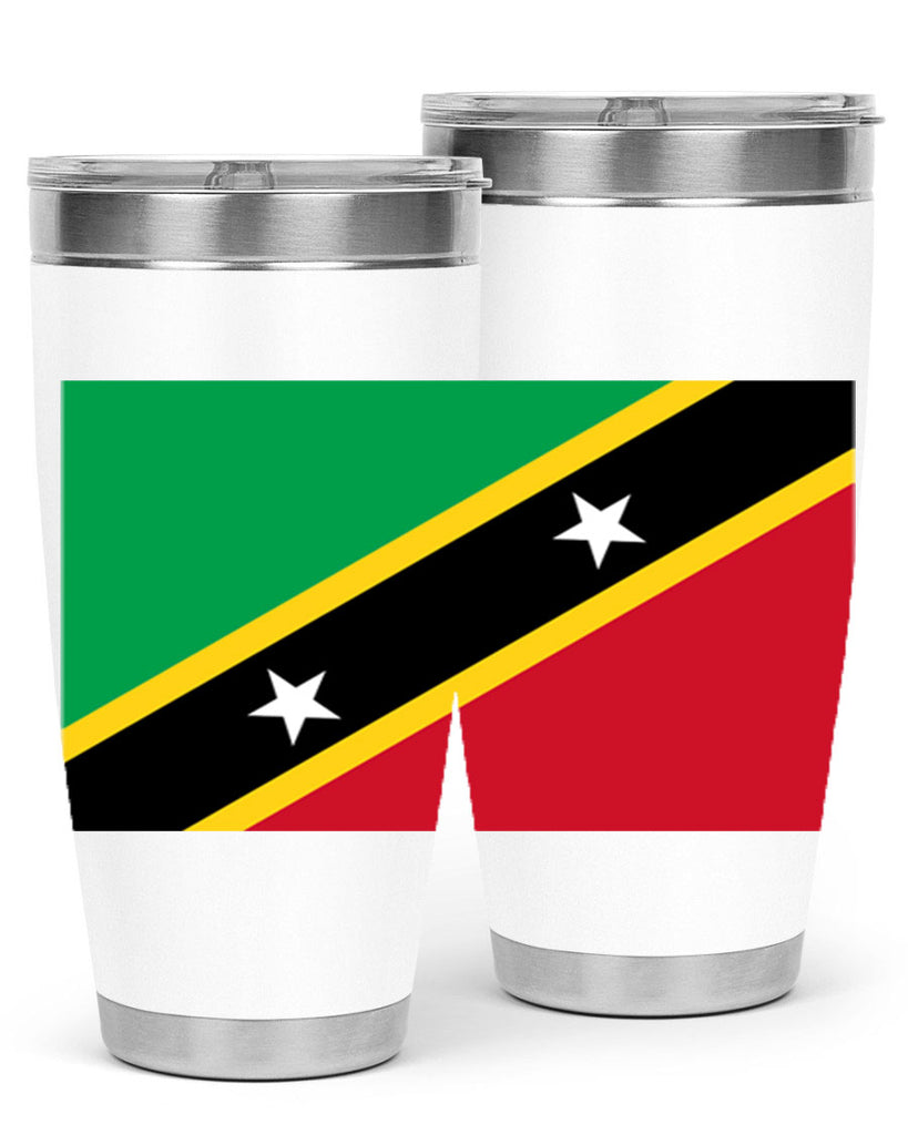 Saint Kitts and Nevis 52#- world flags- Tumbler