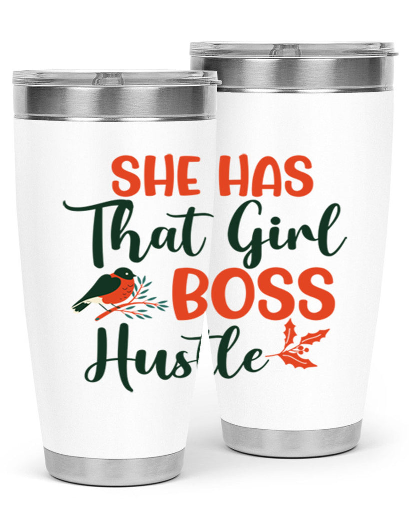 She Has That Girl Boss Hustle 363#- winter- Tumbler