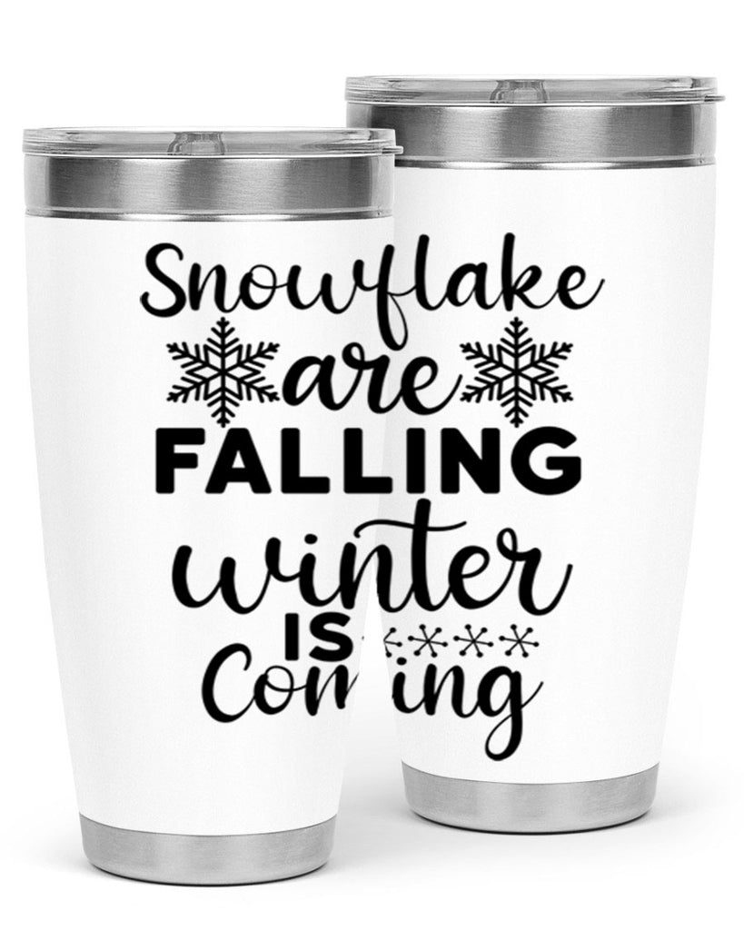 Snowflake Are Falling Winter Is 375#- winter- Tumbler