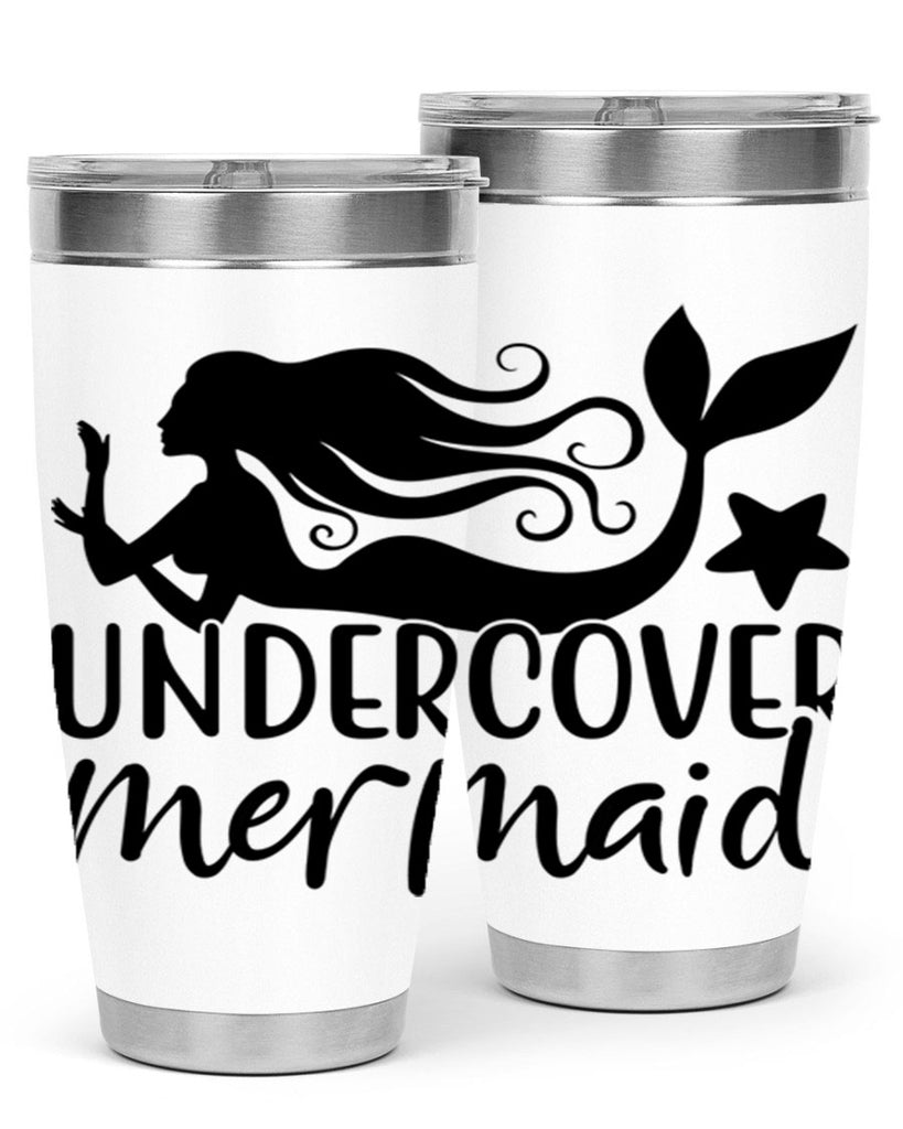 Undercover mermaid 657#- mermaid- Tumbler