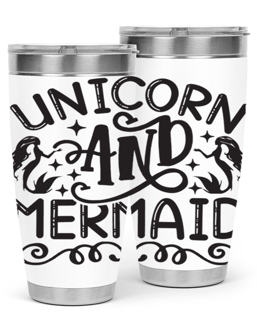 Unicorn and mermaid 660#- mermaid- Tumbler