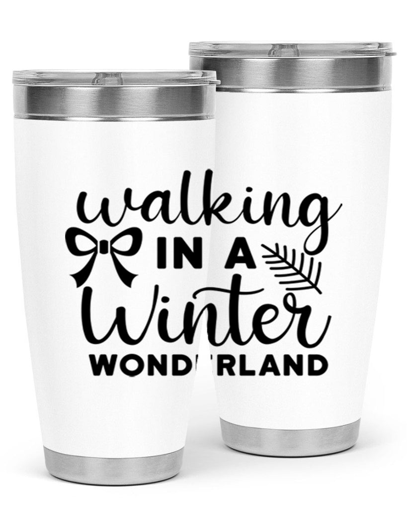 Walking In A Winter Wonderland 441#- winter- Tumbler