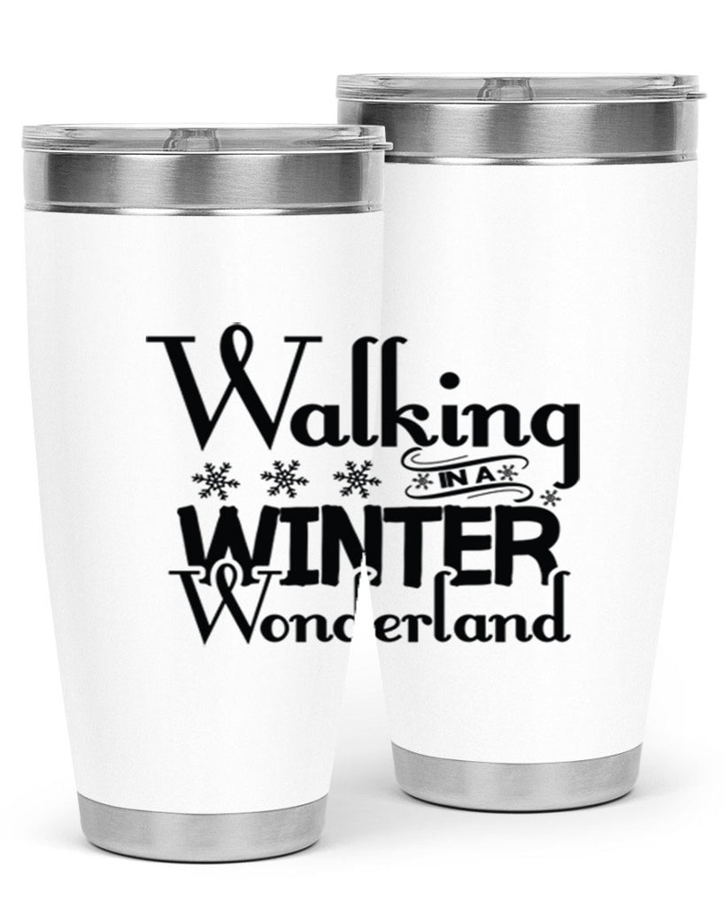 Walking in a Winter Wonderland 437#- winter- Tumbler