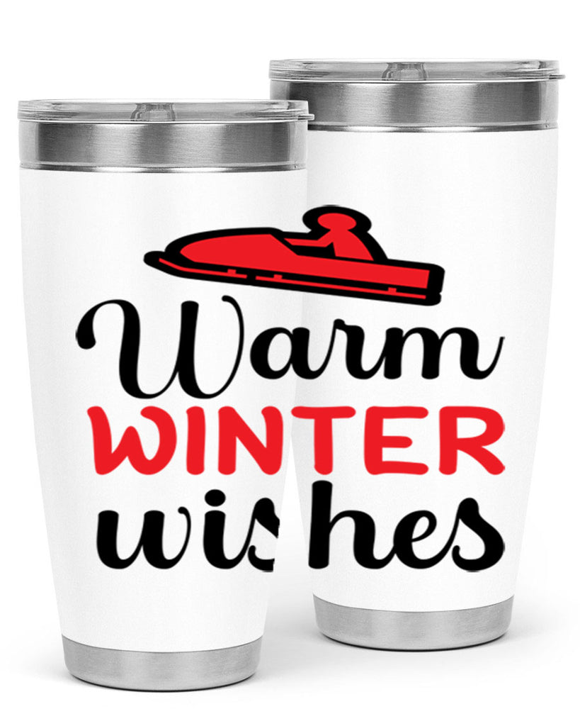 Warm winter wishes 452#- winter- Tumbler