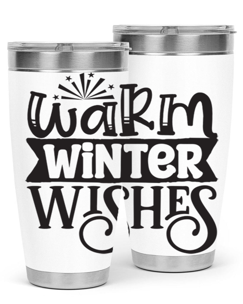 Warm winter wishes 462#- winter- Tumbler