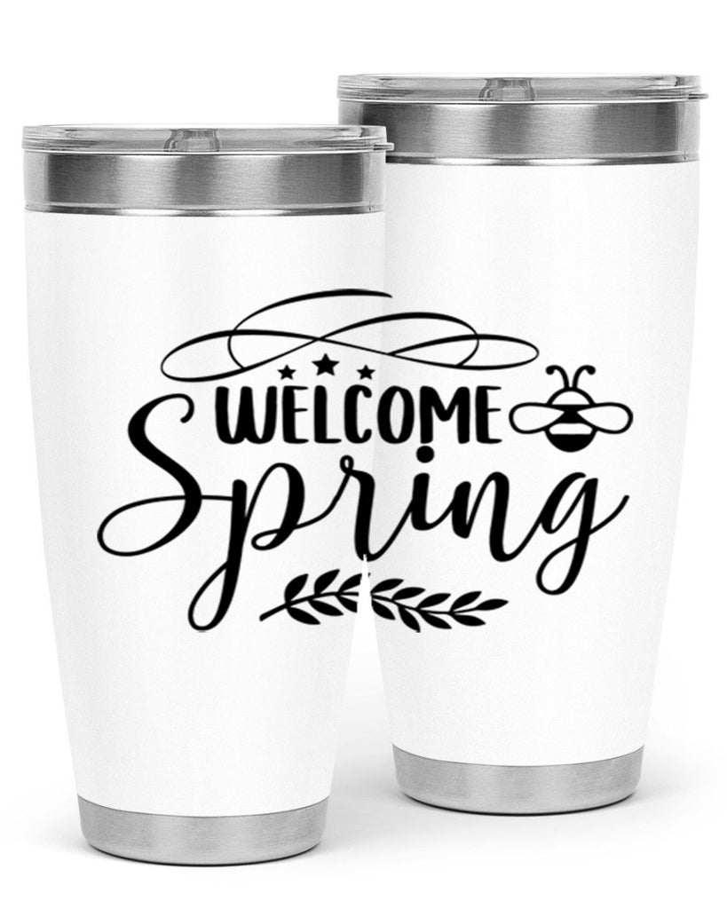 Welcome spring design  594#- spring- Tumbler