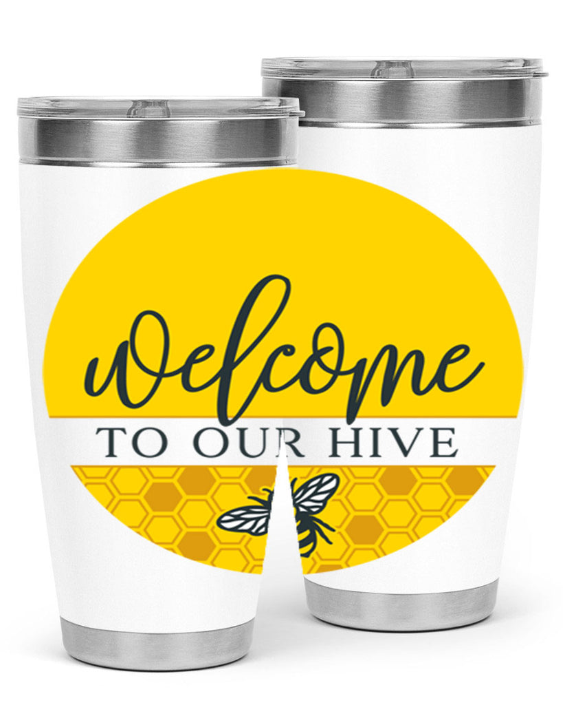Welcome to our Hive complete yellow590#- spring- Tumbler