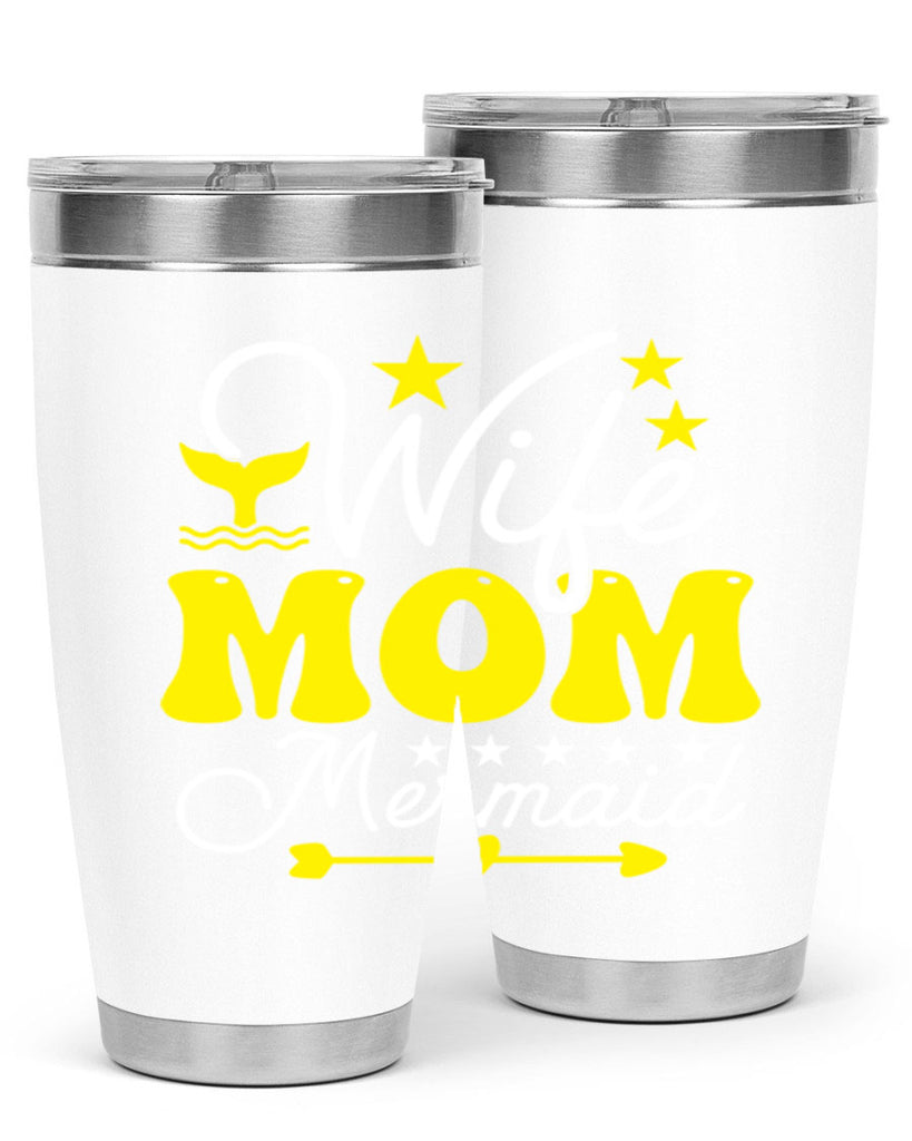 Wife Mom Mermaid 669#- mermaid- Tumbler