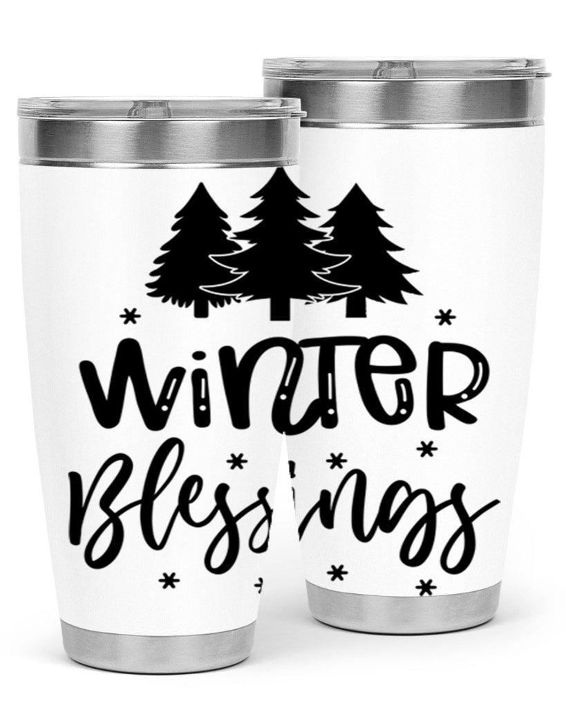 Winter Blessings 489#- winter- Tumbler