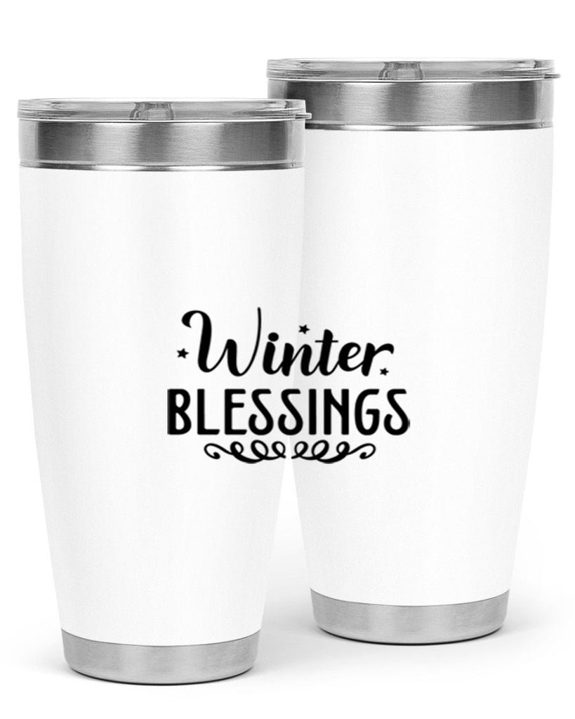 Winter Blessings 490#- winter- Tumbler