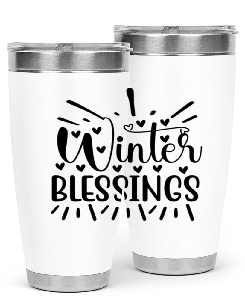 Winter Blessings 491#- winter- Tumbler