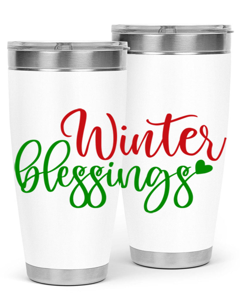 Winter Blessings 492#- winter- Tumbler