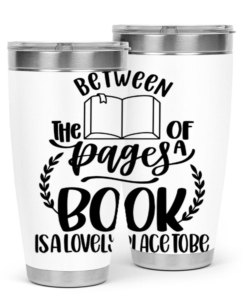 between the pages of a book 52#- reading- Tumbler