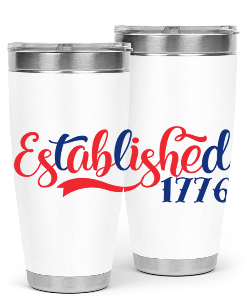 established Style 46#- Fourt Of July- Tumbler