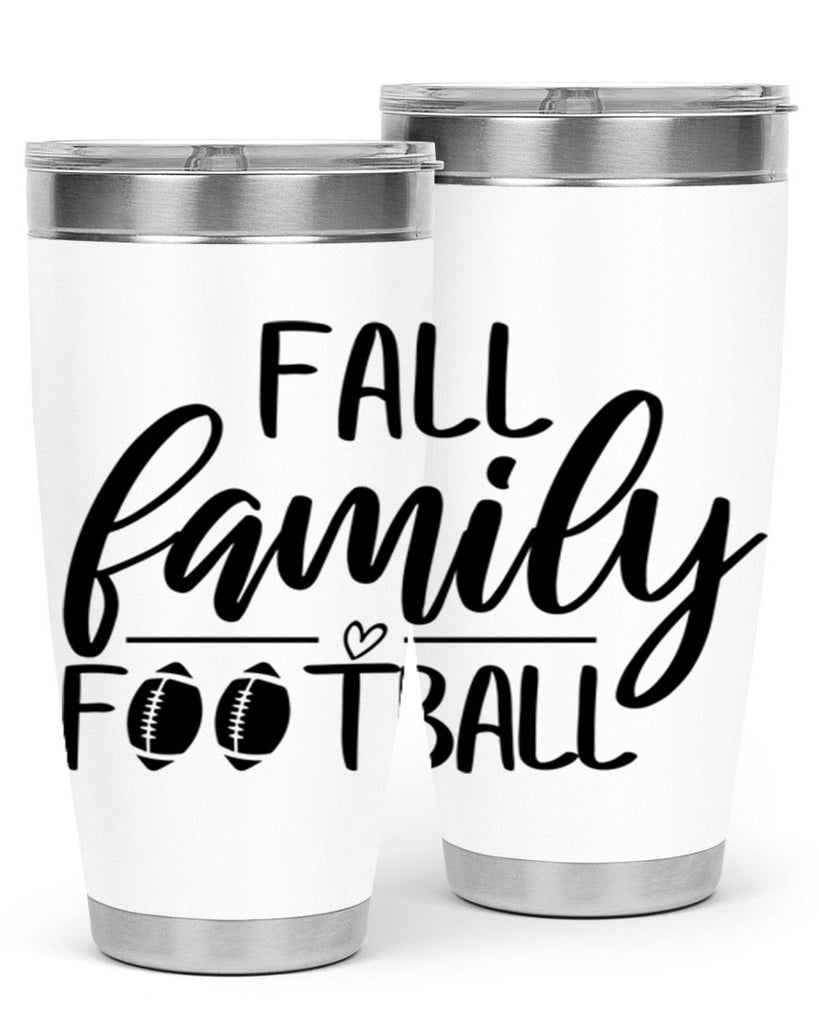 fall family football 100#- fall- Tumbler