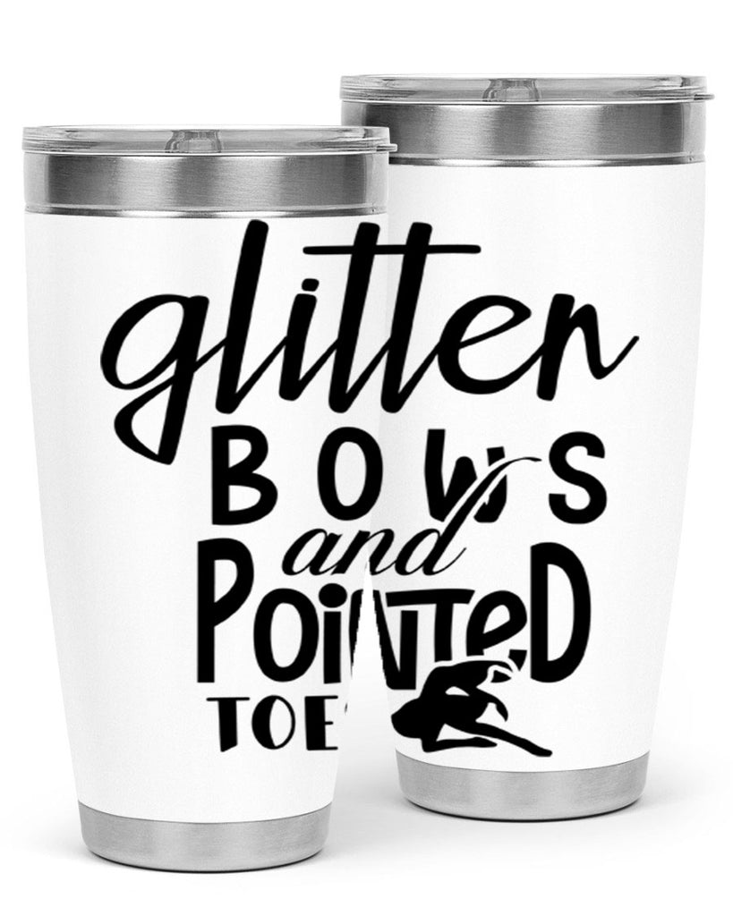 glitter bows and pointed toes 42#- ballet- Tumbler
