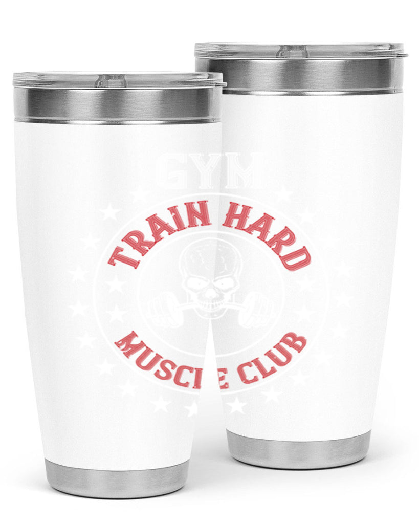 gym train hard mucle club 95#- gym- Tumbler
