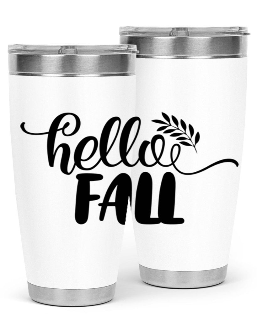 hello fall 54#- thanksgiving- Tumbler