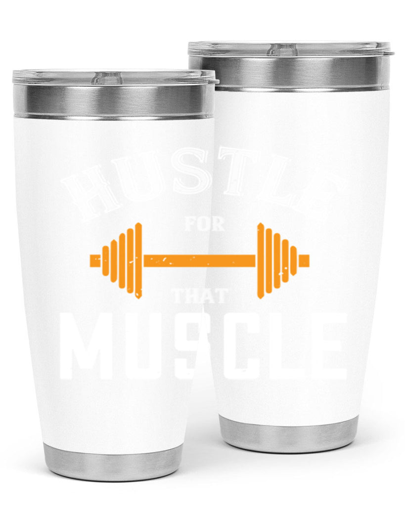 hustel for that muscle 92#- gym- Tumbler