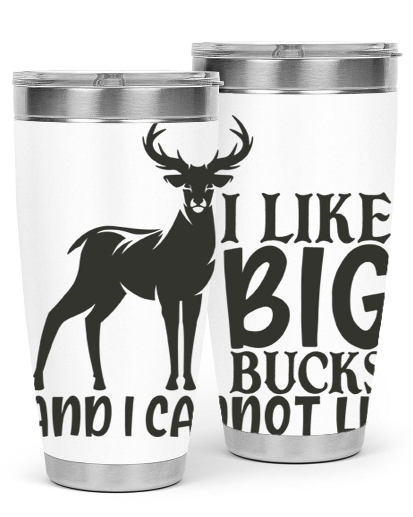 i like big bucks and i cannot lie 8#- hunting- Tumbler