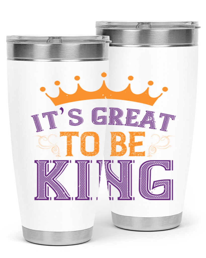 it’s great to be king 61#- mardi gras- Tumbler