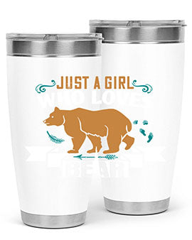 just a girl who loves bear 19#- Bears- Tumbler