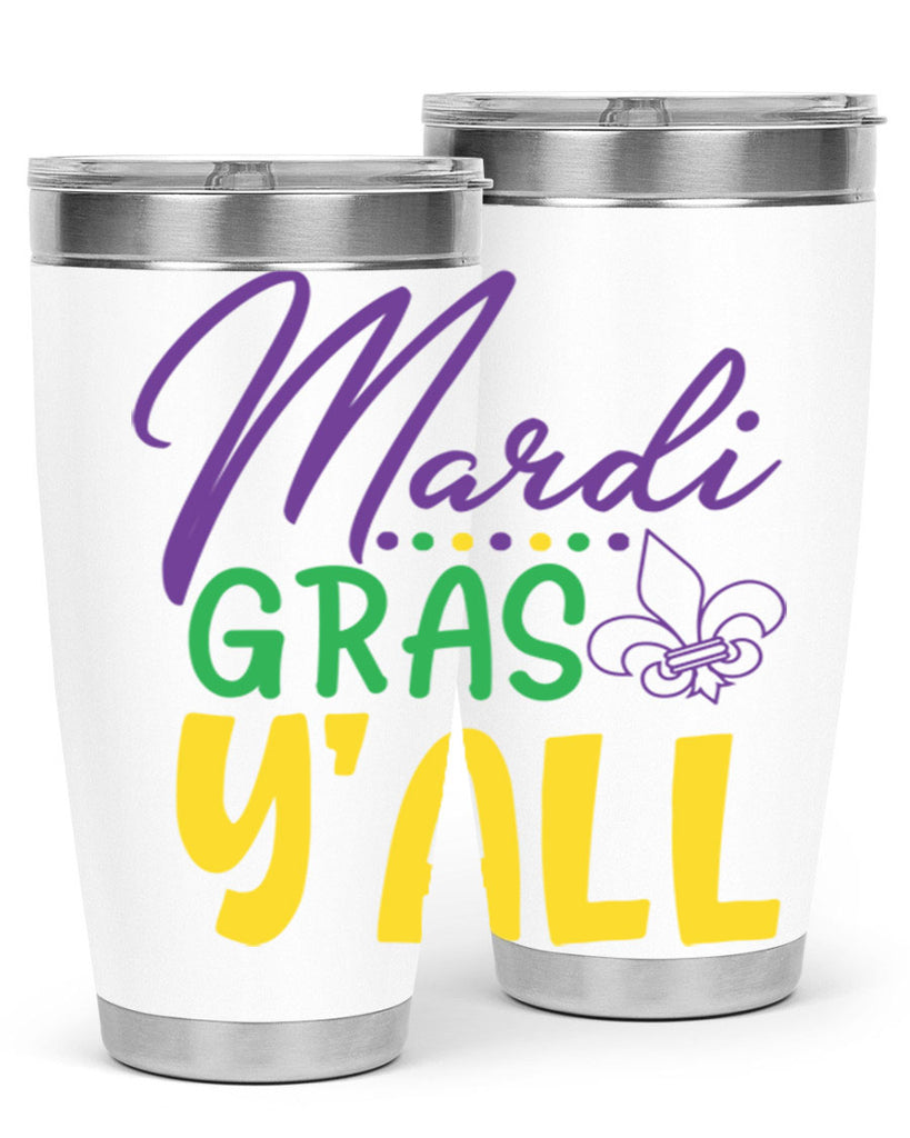 mardi gras yall 77#- mardi gras- Tumbler