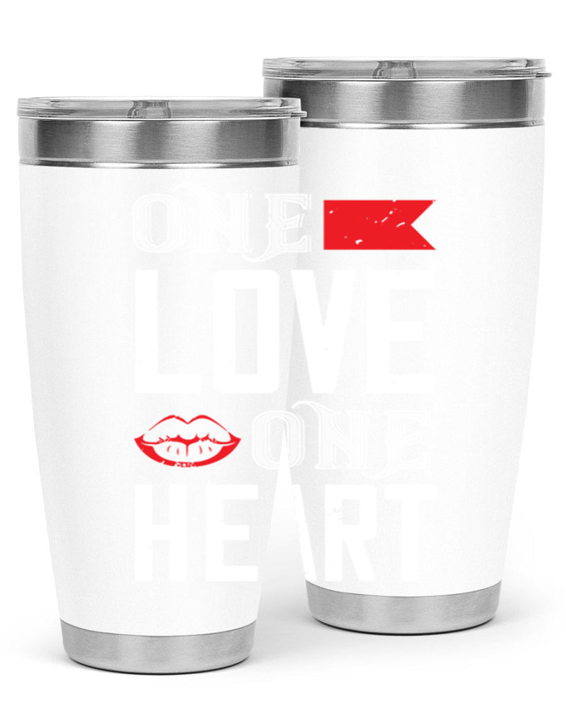one love one heart 32#- valentines day- Tumbler