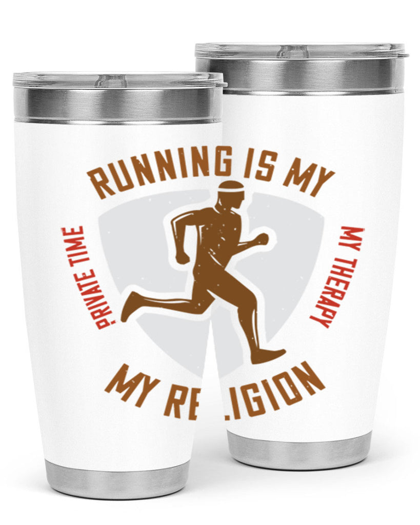 running is my private time my therapy my religion 21#- running- Tumbler