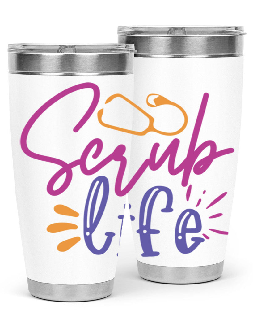 scrub life Style 351#- nurse- tumbler