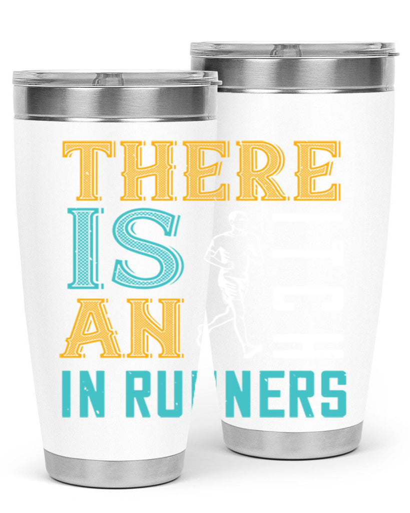 there is an itch in runners 9#- running- Tumbler