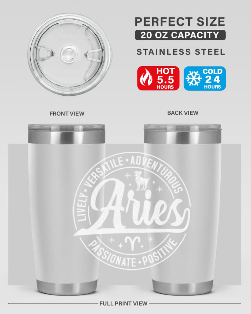 Aries 103#- zodiac- Tumbler