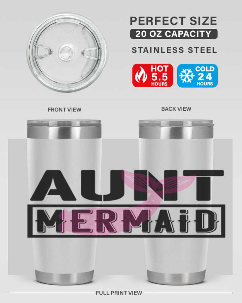 Aunt mermaid 17#- mermaid- Tumbler