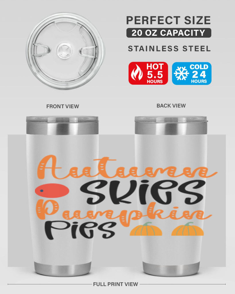 Autumn Skies Pumpkin Pies 30#- fall- Tumbler
